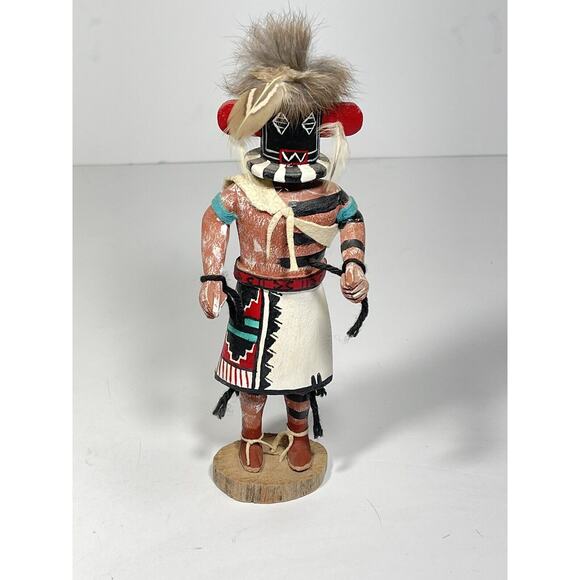 RARE Antique Hopi Indian Left Hand Kachina Katsina By R. long Unique Piece Arizo
